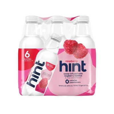 hint Raspberry Flavored Water - 6pk/16 fl oz Bottles