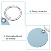 Unique Bargains PU Leather Keychain Blank with Key Ring for DIY Crafts Laser Engraving 4 Pcs - 4 of 4