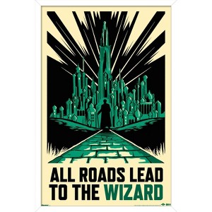 Trends International Wicked: For Good (2025) - All Roads Lead To The Wizard Framed Wall Poster Prints - 1 of 4