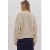 Women's Cable Knit Round Neck Sweater - entro - 4 of 4