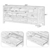 NicBex Distressed Wooden TV Stand Media Console with 6 Drawers and 3 Shelves Entertainment Center for Living Room - image 3 of 4