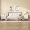3 Drawer Dresser for Bedroom, Modern Chest of Drawers, Fluted Storage Cabinet Organizer, Small Nightstand Closet Dresser Unit - 3 of 4