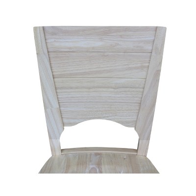 Rustic Farmhouse 30" Saddle-Style Solid Wood Barstool in Natural Brown