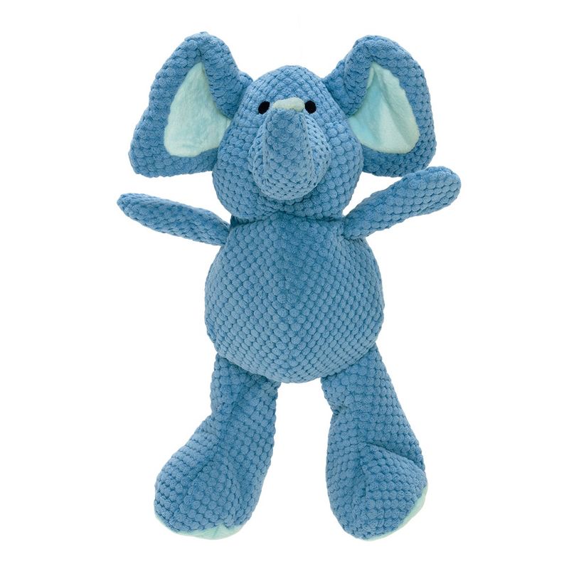 goDog Checkers Elephant Squeaky Plush Dog Toy with Chew Guard Technology, 4 of 7
