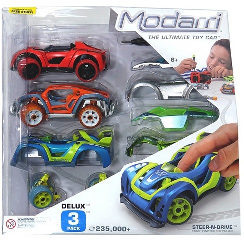 Modarri Deluxe Car 3 Pack S1 Street T1 Track X1 Dirt Ages 6 Target