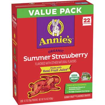 Annie's Organic Fruit Snacks Strawberry - 22ct/15.4oz