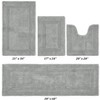 Lux Premium 100% Cotton Tufted Solid Reversible 4 Piece Bath Rug Set – Ultra-Soft, Water-Absorbent, Durable, Machine Washable Bathroom Rug - 2 of 4
