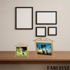 Fabulaxe Decorative Gold Metal Floating Picture Frame Vertical & Horizontal Photo Display with Easel Back - 3 of 4