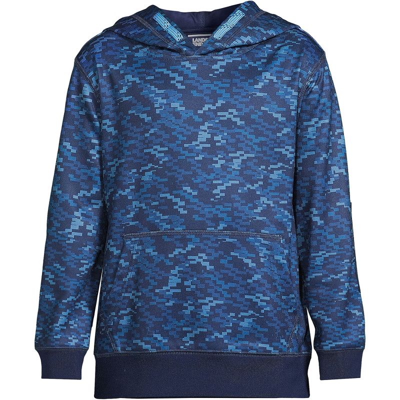 Lands' End Kids Graphic Tricot Pullover Hoodie Sweatshirt, 1 of 5