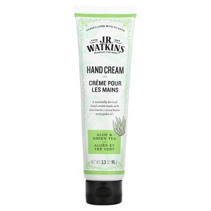 J R Watkins Hand Cream, Aloe & Green Tea, 3.3 oz (95 g) - 1 of 4