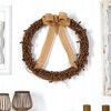 Nearly Natural 30-in Fall Acorn and Decorative Bow Autumn Wreath - 3 of 4
