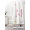 Deny Designs April Lane Art Simple Bow Monogram Shower Curtain - 3 of 3