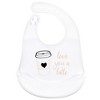 Hudson Baby Infant Girl Silicone Bibs 2pk, Latte, One Size - 2 of 3