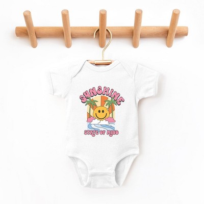 The Juniper Shop Sunshine State Of Mind Smiley Baby Bodysuit