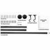 HLC.ME Wrap Around Darkening Adjustable Curtain Rod and Bracket Set for Heavier Drapes - Sturdy Pipe 1 in Diameter - 2 of 4