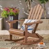 FONTOI Hollywood Adirondack Rocking Chair, Patio Accent Chair for Garden, Lawn, Backyard,28.5*36*36 - 2 of 4