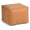 PAGED Chic Pouf Ottoman, Multifunctional Footstool for Living Room and Bedroom, Simple and Stylish Design - 2 of 4