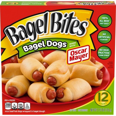 Bagel Bites Frozen Bagel Hot Dogs - 7.75oz/12ct