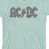 AC/DC Back In Black Gray Leopard Print Girl's Light Green Crew Neck Short Sleeve T-shirt - 2 of 2