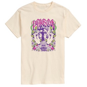 Men's - Pink Floyd - Psychedelic World Tour 1968 Botanical Hands Short Sleeve Graphic T-Shirt - 1 of 3