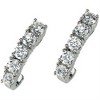Pompeii3 1ct Diamond Hoops 14K White Gold - 2 of 4