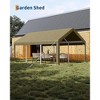 13'x20' Heavy Duty Carport - 200G All-Weather Tarp, Reinforced Steel Frame for Full-Size Trucks, UPF 50+ (Yellow) - 4 of 4