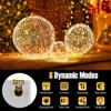 Tangkula 3 Pcs Lighted Christmas Balls w/435 LEDs 3 Light Color 8 Dynamic Modes for Porch - 4 of 4