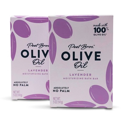 Peet Bros. Olive Oil Bar Soap - Lavender - 2pk