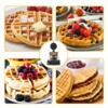 Waffle Maker, Stainless Steel Electric Waffle Machine - 1200W Single Head with Non-Stick Coating for Home & Commercial Use - 4 of 4