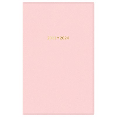 Color Me Courtney for Blue Sky 2023-24 Academic 5"x8" Weekly/Monthly Bookbound Faux Leather Hard Cover Blush