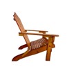 VisioGear Patio Folding Adirondack Chair, Patio Folding Chair with Sloping Seat, Patio Lawn Chair for Outside Garden, Brown, 29.53"*21.06"*36.61" - 4 of 4
