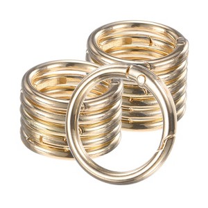 Unique Bargains Metal Spring O Rings Zinc Alloy Durable Multipurpose Lightweight Buckle - 1 of 4