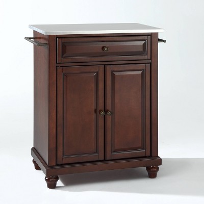 Cambridge Stainless Steel Top Portable Kitchen Island/Cart - Crosley