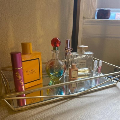 Ribbed Glass Vanity Tray Clear - Threshold™ : Target