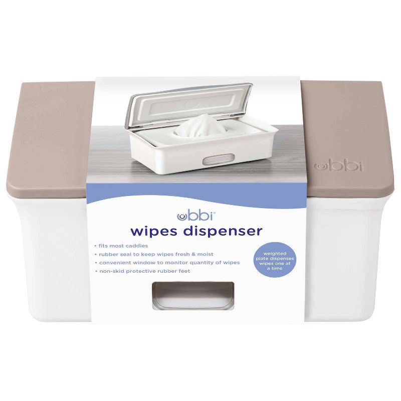 Ubbi Wipes Dispenser - Taupe, 3 of 7