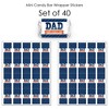 Big Dot of Happiness Happy Father's Day - Mini Candy Bar Wrapper Stickers - We Love Dad Party Small Favors - 40 Count - 3 of 4