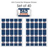 Big Dot of Happiness Happy Father's Day - Mini Candy Bar Wrapper Stickers - We Love Dad Party Small Favors - 40 Count - image 3 of 4