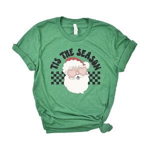 Simply Sage Market Women's Tis The Season Santa Short Sleeve Graphic Tee - 1 of 2