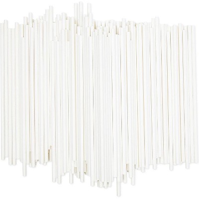 Bright Creations 200-Pack White 8" Lollipop Sticks Cake Pop Sticks, Sucker Sticks for Candy and Dessert