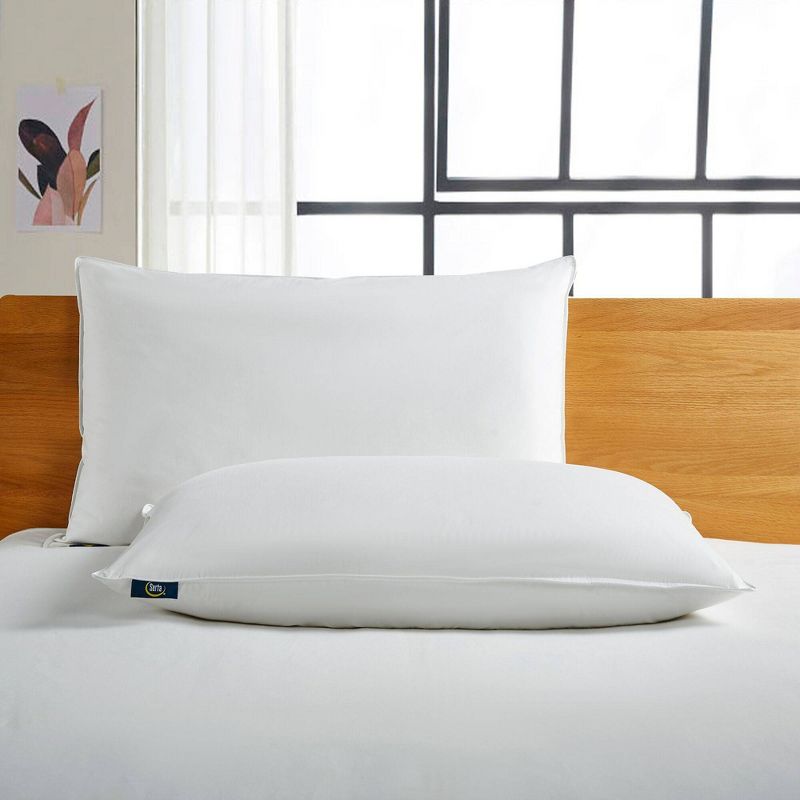 Feather & Down Fiber Back Sleeper Bed Pillow - Serta, 3 of 6