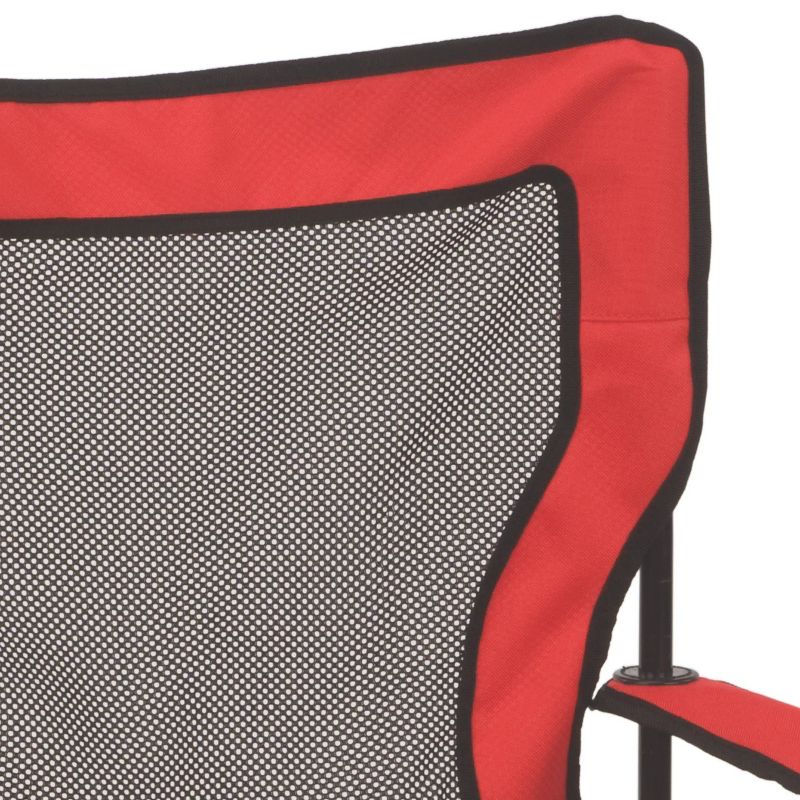 Coleman Broadband Mesh Quad Outdoor Portable Camp Chair - Red, 3 of 10
