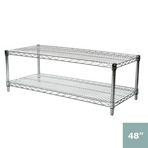 Shelving.com Chrome Wire Shelving with 2 Tier Shelves - - 1 of 3
