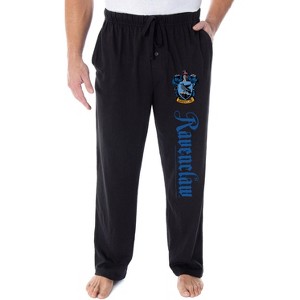 Harry Potter Men's Hogwarts Castle School House Crest Pajama Pants - 5 Styles - 1 of 3