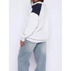 Women's Color-Block Half-Zip Hoodie - Oversized Long Sleeve Casual Pullover (S-2XL) - 3 of 4