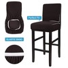 PiccoCasa Pub Counter Stool Cover Chair Seat Cover Stretch Washable Slipcovers Bar Stool Covers - 4 of 4