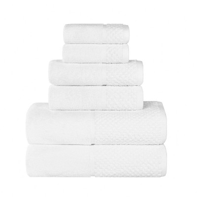 Ribbed Cotton Highly Absorbent Medium Weight 12 Piece Assorted Towel Set by Blue Nile Mills