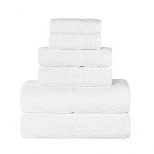 Ribbed Cotton Highly Absorbent Medium Weight 12 Piece Assorted Towel Set by Blue Nile Mills - 1 of 4