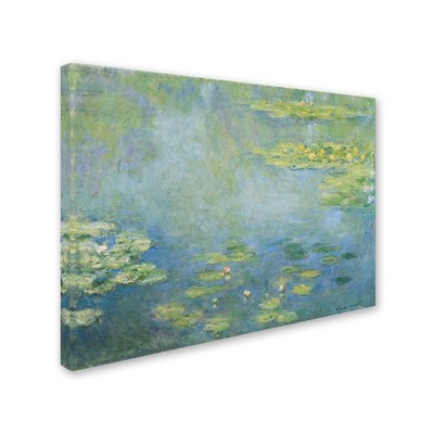 Trademark Fine Art - Monet 'Waterlilies' Canvas Art