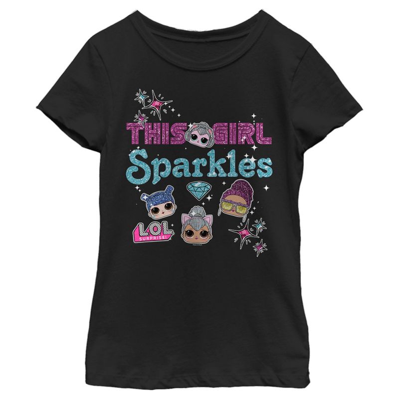 Girl's L.O.L Surprise This Girl Sparkles T-Shirt, 1 of 5
