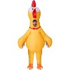 Joyfy Adults Halloween Inflatable Yellow Costumes Suit, Rubber Chicken Blow-up Full Body Costumes with Squeakers for Cosplay Party (65-71inches） - 2 of 4